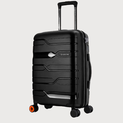 Nasher Miles Paris Check-In Hard-Sided Polypropylene Luggage 24 Inch-65 cm Trolley Bag - Black