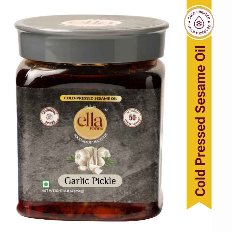 Ella Foods Garlic Pickle Low Sodium