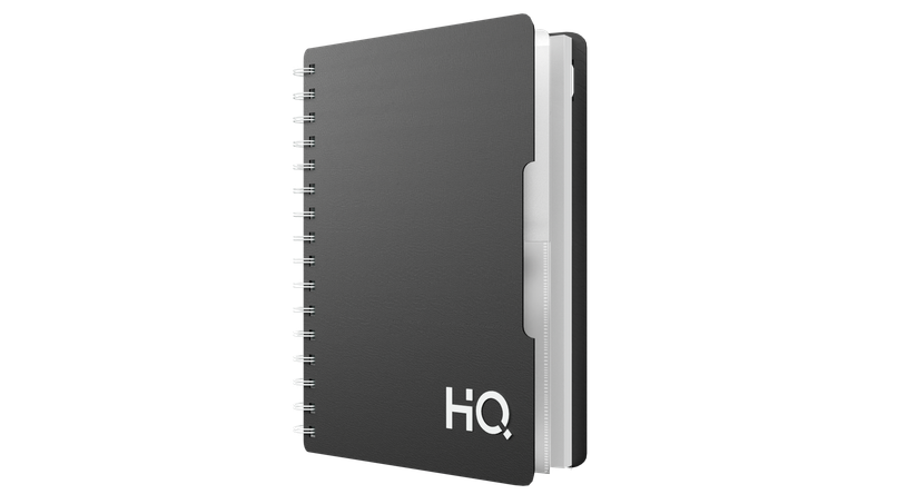 Navneet HQ Single Subject Wiro Spiral Single Line Blank PP Cover Notebook A5 (14.8 cm x 21 cm)