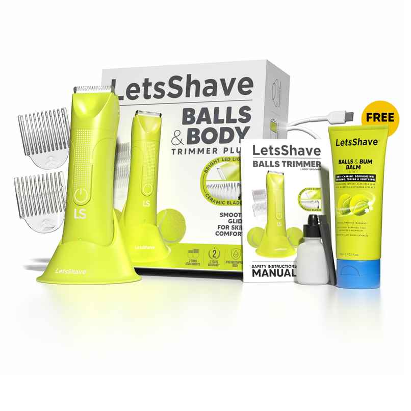 Letsshave Male Body Trimmer | Waterproof Groomer for Private Parts with ceramic Blades