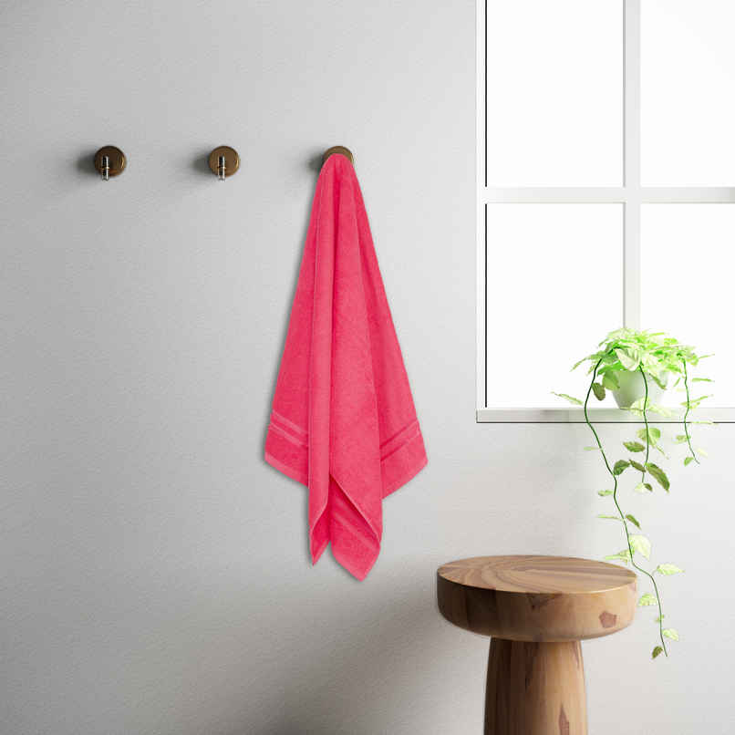 Welspun Pure Cotton Quik Dry Bath Towel | Coral | 380 GSM | For Men And Women Welspun Pure Cotton Quik Dry Bath Towel | Coral | 380 GSM | For Men And Women