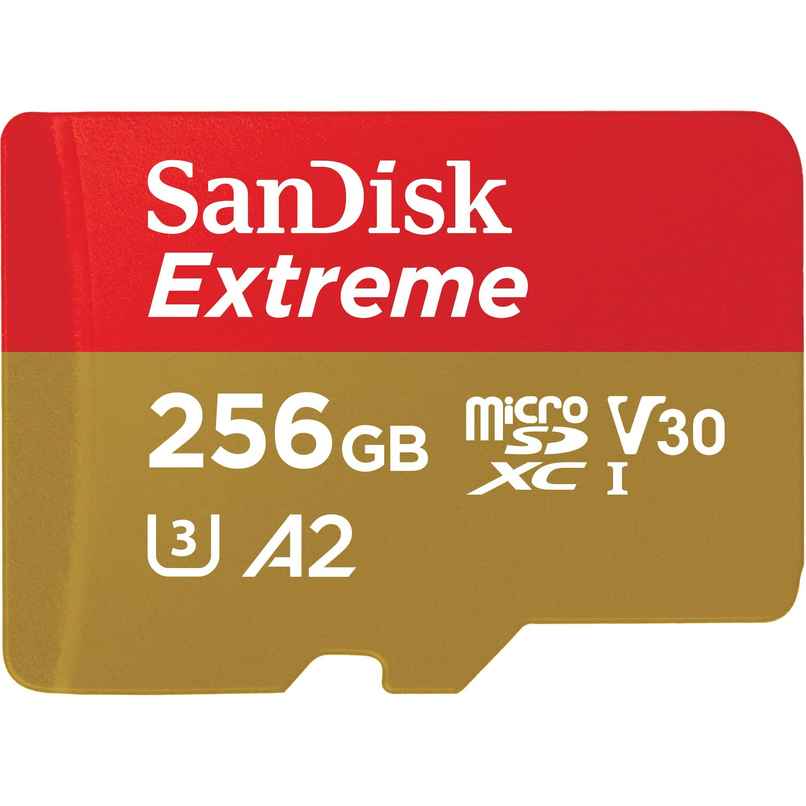 Sandisk Extreme Microsd Uhs I Card 256 GB For 4K Video,190Mb/S Read, 130Mb/S Write