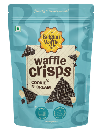 The Belgian Waffle Co Cookie & Cream Waffle Crisps