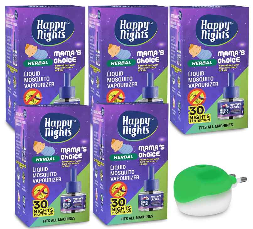 Happy Nights Mosquito Repellent Vaporizer | Natural & Baby Safe