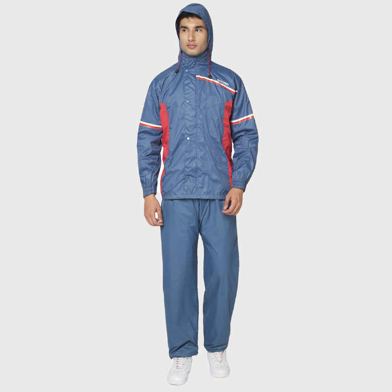 Citizen Reversible Series Raincoat With Pant - Blue -CR016-XL