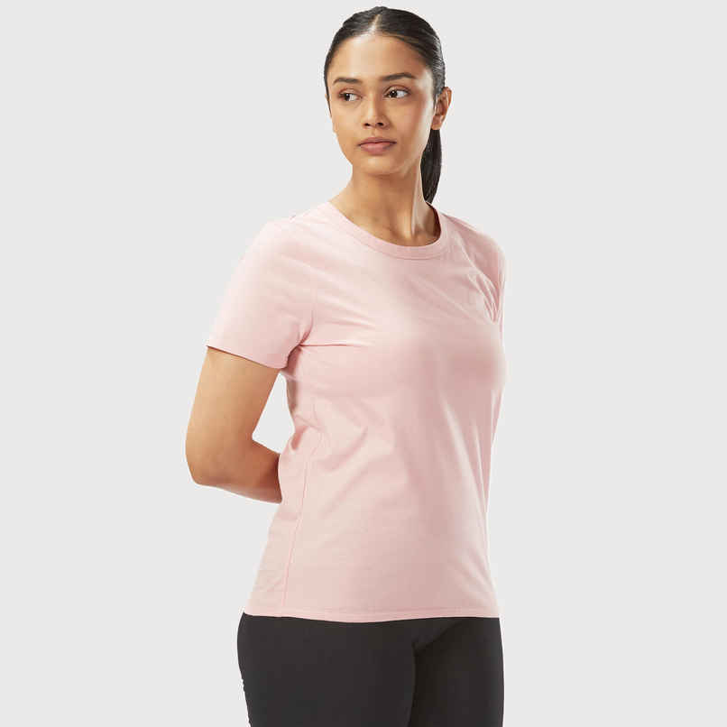 Decathlon | Domyos WoMen's Cotton Activewear T-Shirt - Light Pink - XL Decathlon | Domyos WoMen's Cotton Activewear T-Shirt - Light Pink - XL