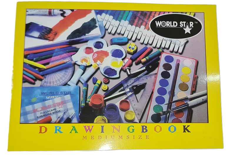 ABK Yellow Drawing Book Unruled 36 Pages 29 x 21 cm