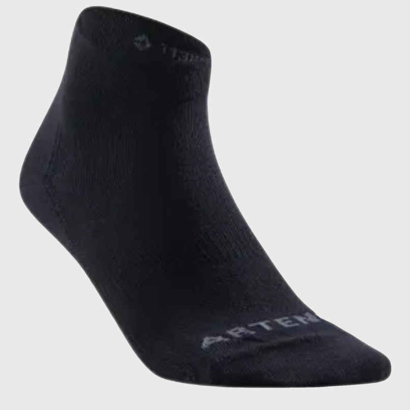 Decathlon | Artengo Women's Cotton Socks | Black - UK 8.5 - 11 Decathlon | Artengo Women's Cotton Socks | Black - UK 8.5 - 11
