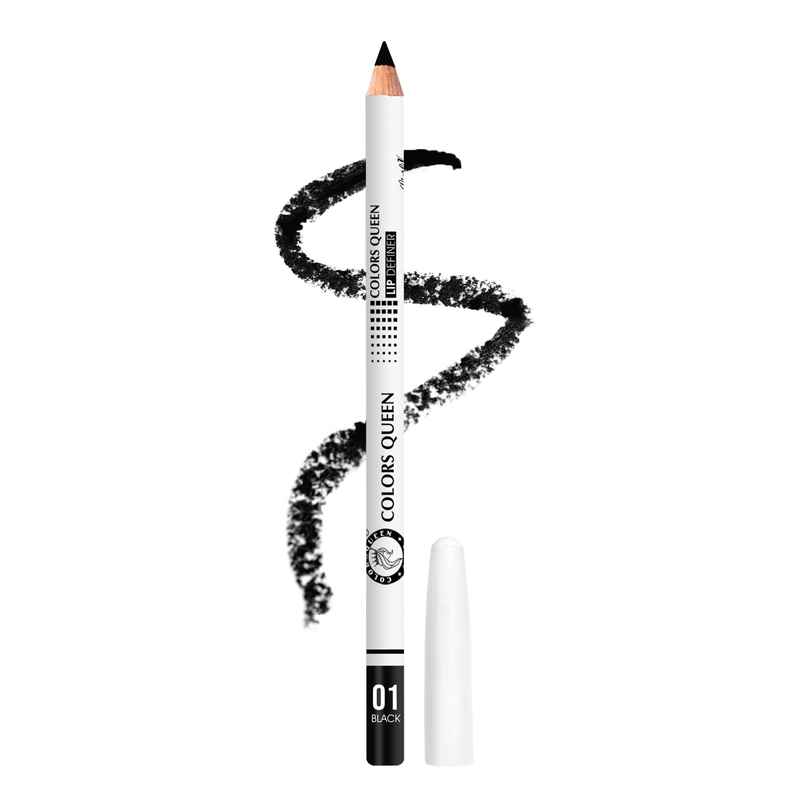 Colors Queen Ultime Pro Lip Definer Pencil | Black - 01