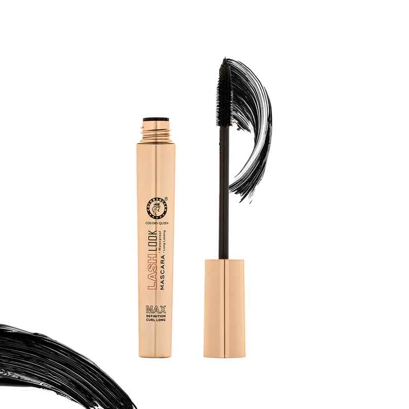 Colors Queen Lash Look Long Lasting Lengthening Mascara 9 Ml Black Smudge Proof& Waterproof Mascara