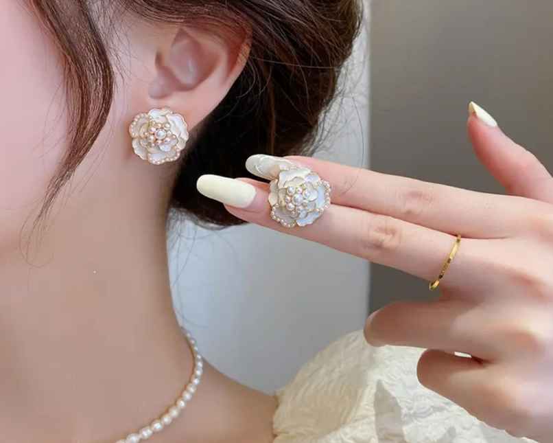 Estailo Fashion Women's Jewellery Earrings Floral One Size | E0001403