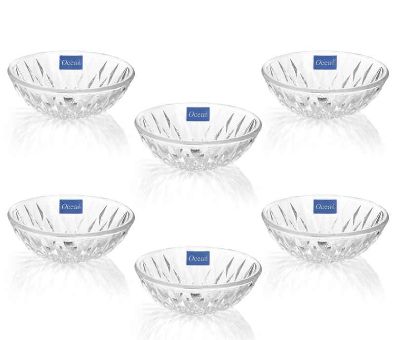 Ocean Diamond Glass Bowl (5inch, 6Pcs)