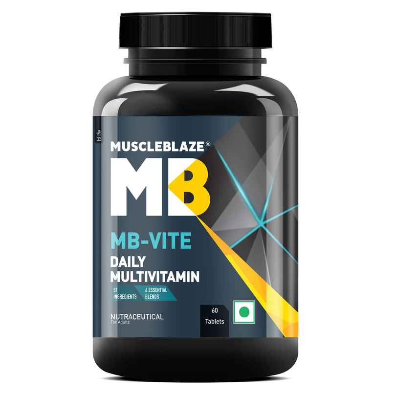 MuscleBlaze MB-Vite Daily Multivitamin (60 Tablets) MuscleBlaze MB-Vite Daily Multivitamin (60 Tablets)