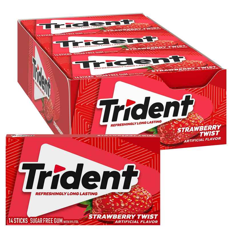Trident Strawberry Twist Sugar Free Gum