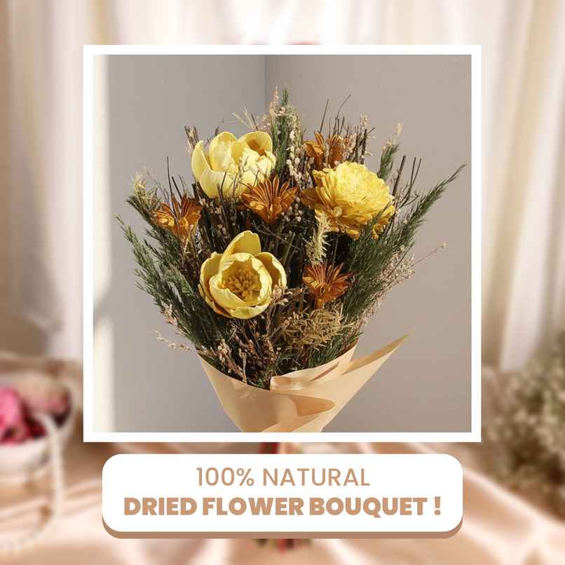 Morning Glow Natural Dried Flower Bouquet | Eternal Blooms Morning Glow Natural Dried Flower Bouquet | Eternal Blooms