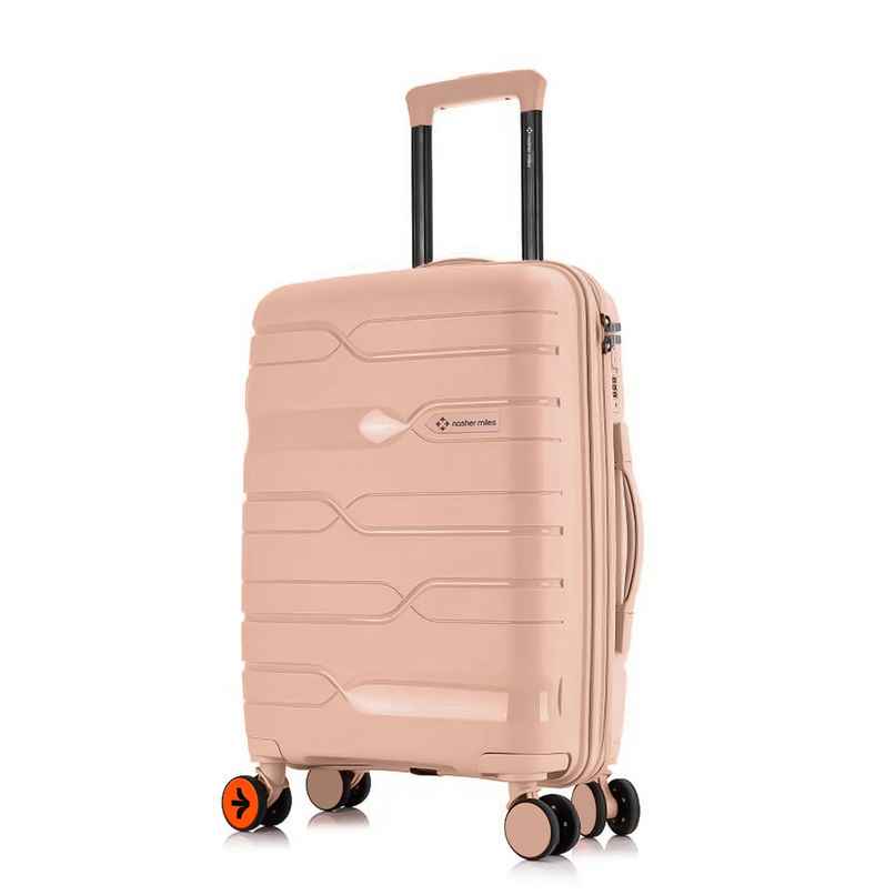 Nasher Miles Paris Check-In Hard Sided Polypropylene 24 Inch|65 cm Trolley Bag - Peach