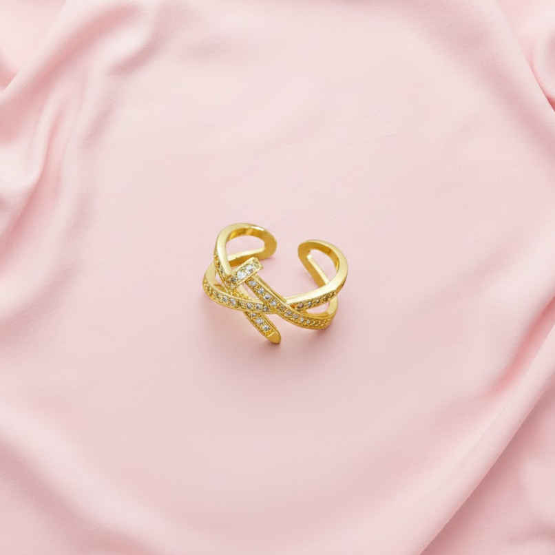 Estailo Fashion Love's Royalty Rings | R0000463 | Gold