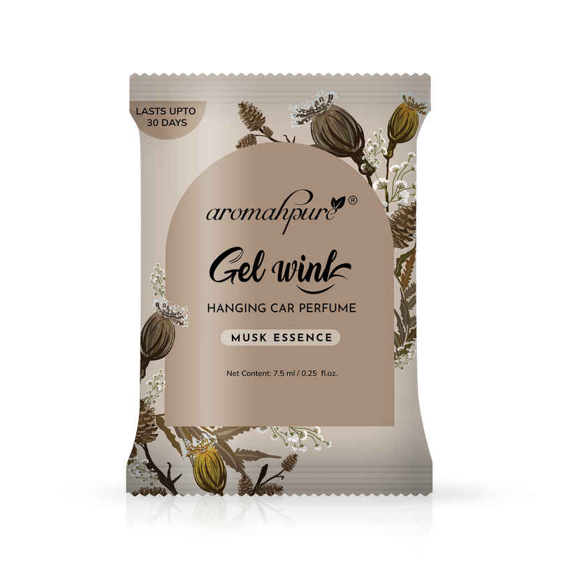 Aromahpure Gel Wink Car Perfume - Musk Essence | Long-Lasting | 30 Days