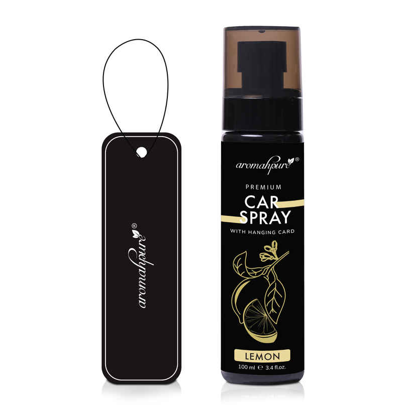 Aromahpure Premium Car Mist with Card | Lemon - 100 ml