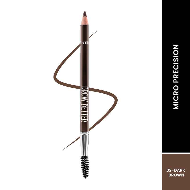 MARS Cosmetics Brow Better Eyebrow Pencil With Spoolie (Dark Brown)