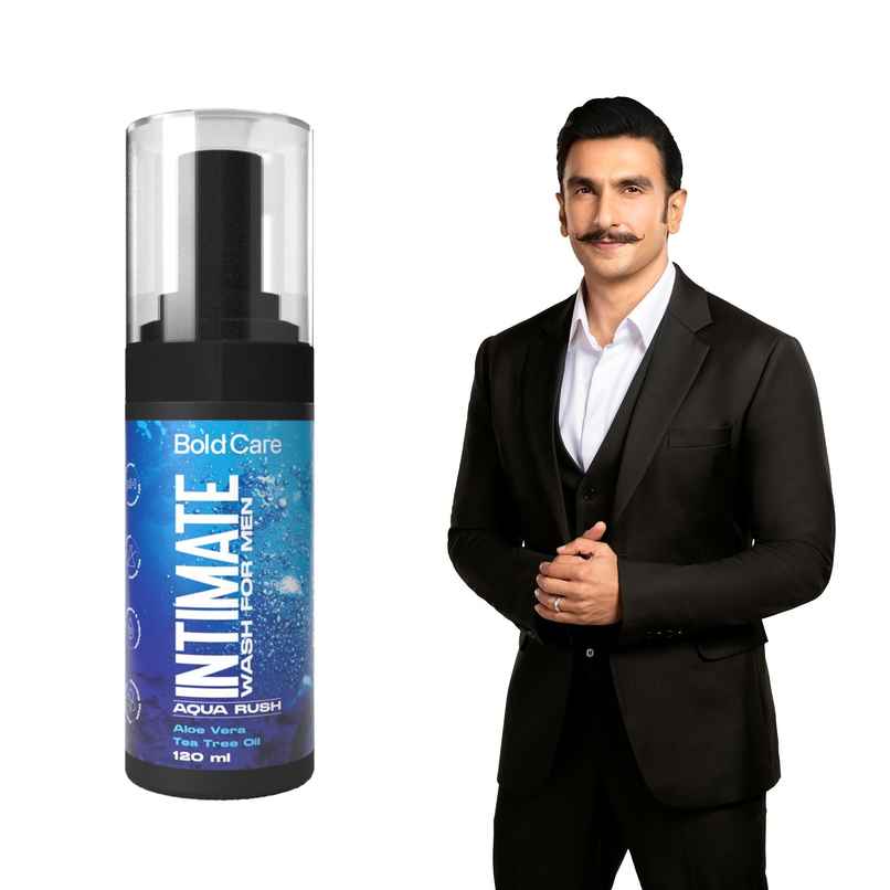 Bold Care Aqua Rush Intimate Wash for Men with Tea Tree Oil and Aloe Vera Extract
