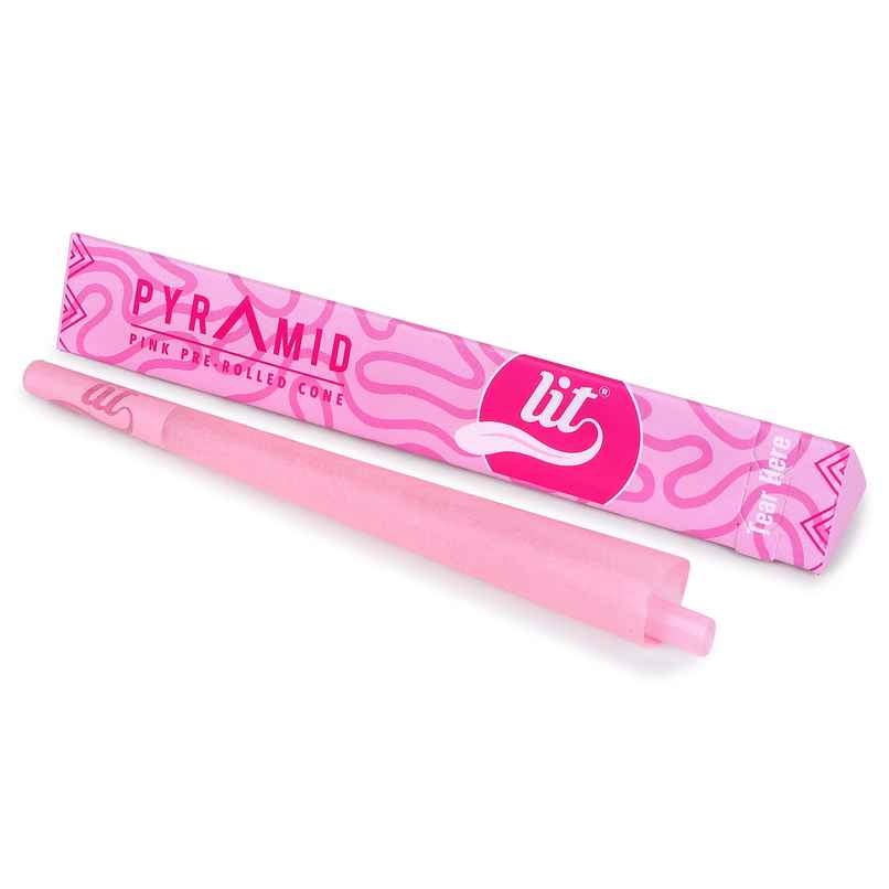 LIT Pyramid Pink Pre Rolled Cones