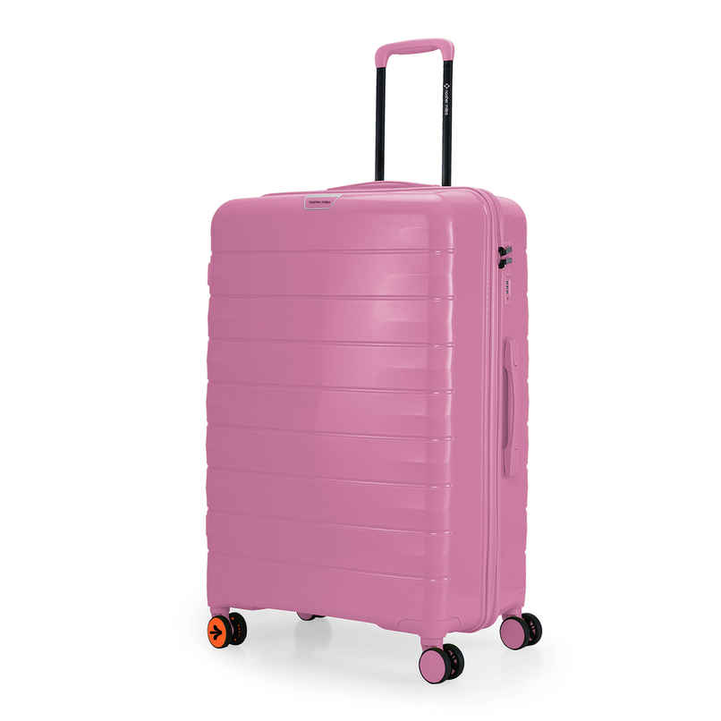 Nasher Miles Vienna Check-In Hardside Polypropylene 28 Inch-75 cm Trolley Bag- Pink
