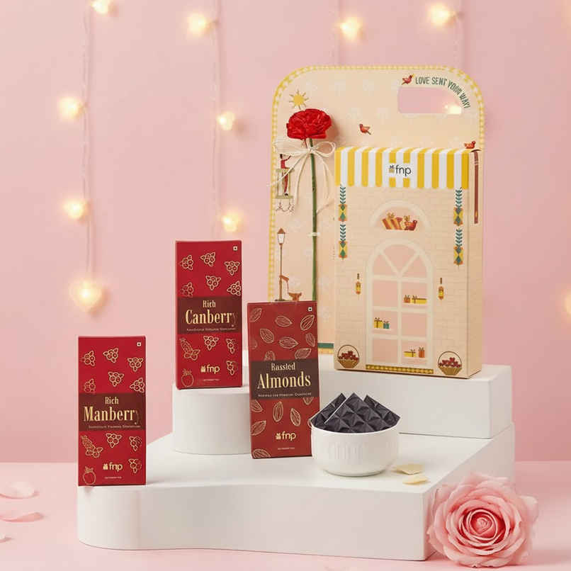 Everlasting Rose Treat Box Hamper | FNP