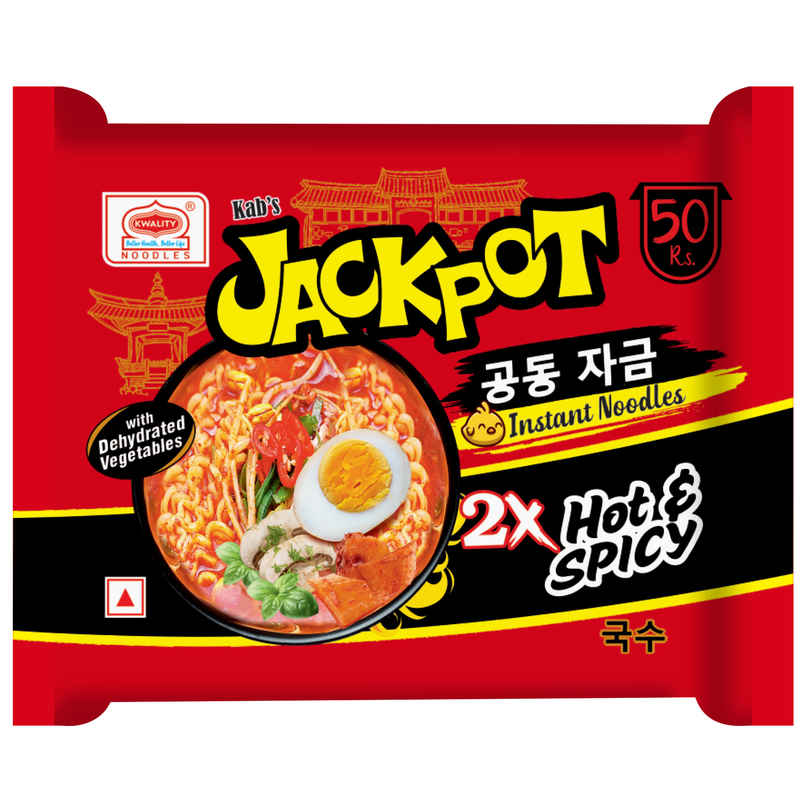 Korean Kab's Jackpot 2x Hot and Spicy Instant Noodles Non Veg