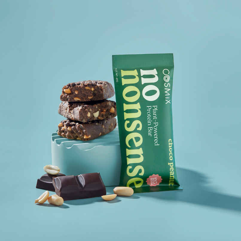 Cosmix No-Nonsense Protein Bar | Choco Peanut  |12g Protein