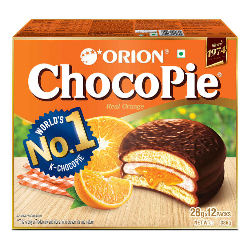 Orion Orange Choco Pie - Centre-Filled Biscuit