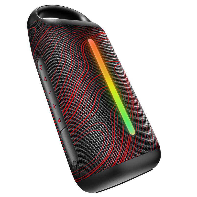 boAt Stone Arc, 20W Signature Sound, 58mm Drivers, Upto 12 Hrs Battery, RGB LEDs | Raging Black