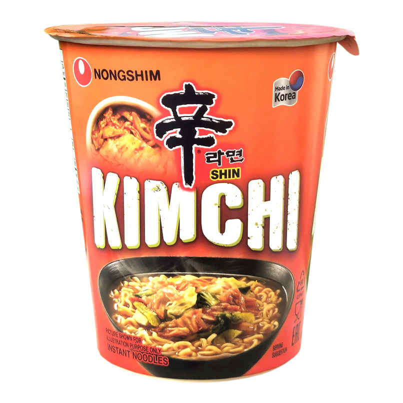 Korean Nongshim Kimchi Cup Noodle Soup Veg