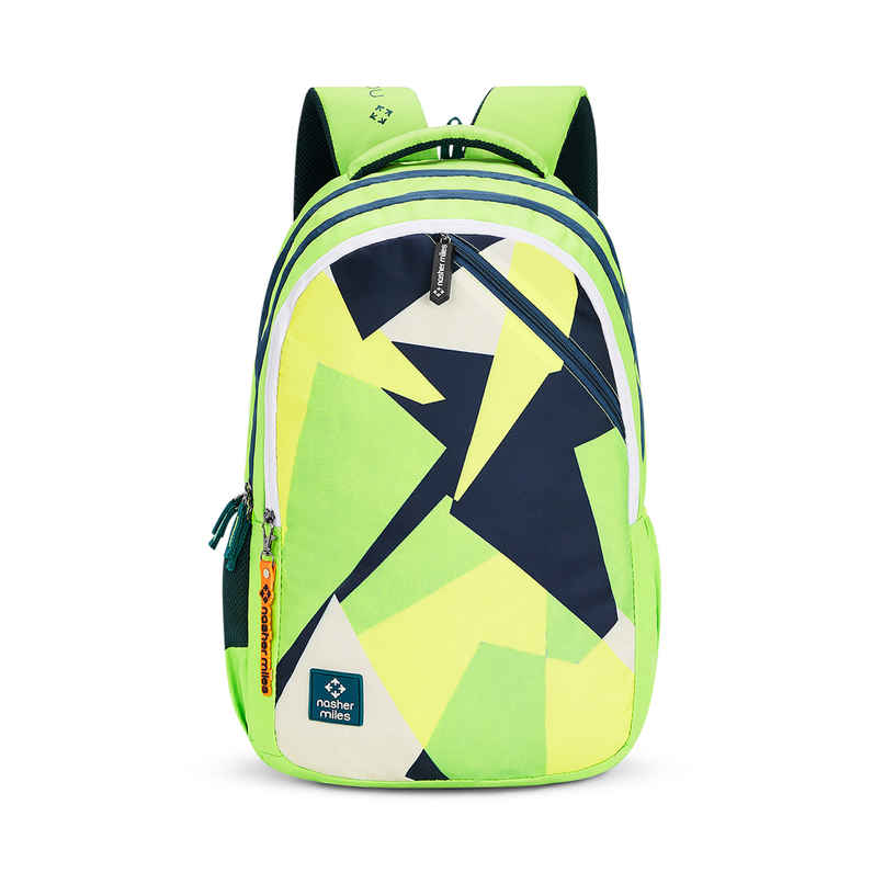 Nasher Miles Modern Polyester Laptop Backpack with Raincover & Front Organiser | Green - 45 L