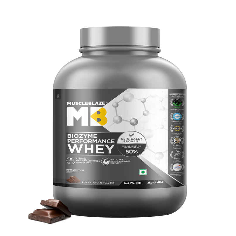 Muscleblaze Biozyme Performance Whey Protein Powder, (Rich Chocolate)
