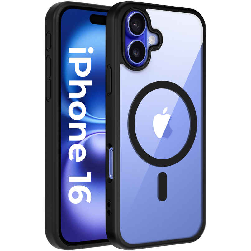 Artistque Case For iPhone 16 Back Cover | Mag-Safe | Black