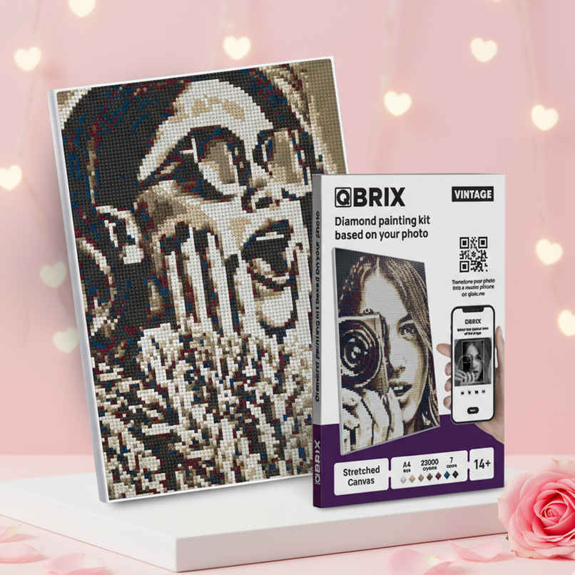 Custom Portrait Diamond Painting DIYCraft Gift Set Vintage|Make Your Own Valentine Gift|Happy Mail