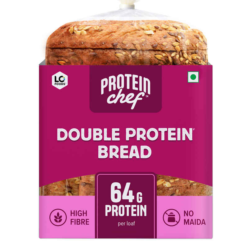 Double Protein Bread (64 g Protein, Zero Maida / Multigrain Bread)