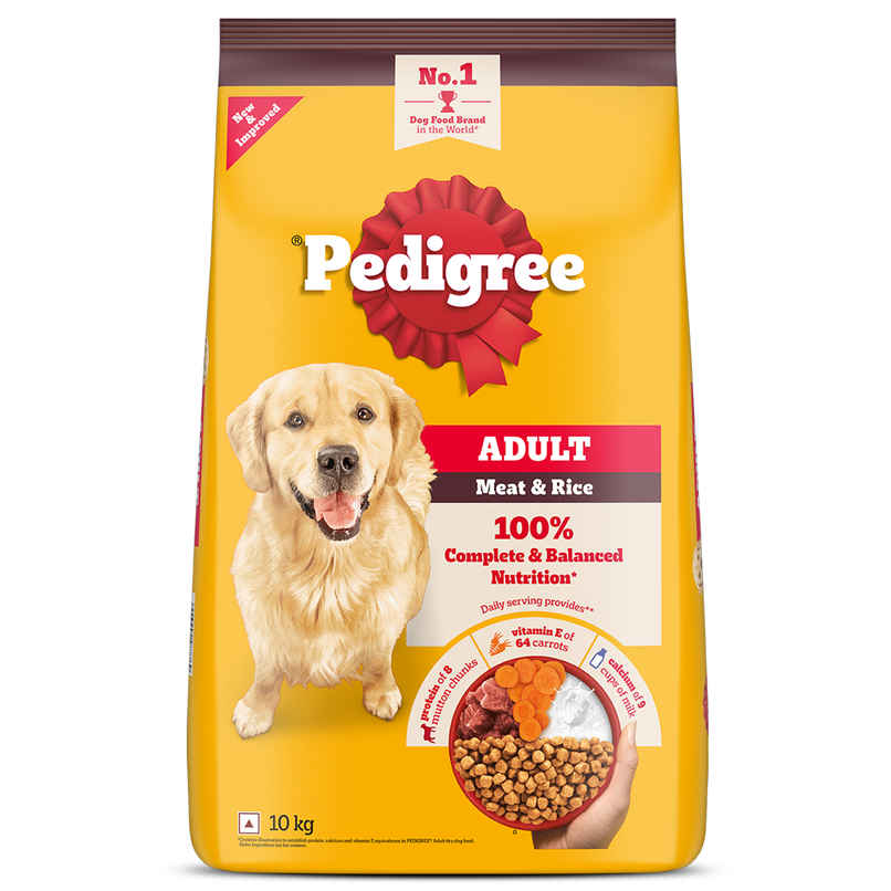 Pedigree Adult Meat & Rice Dry Dog Food Food