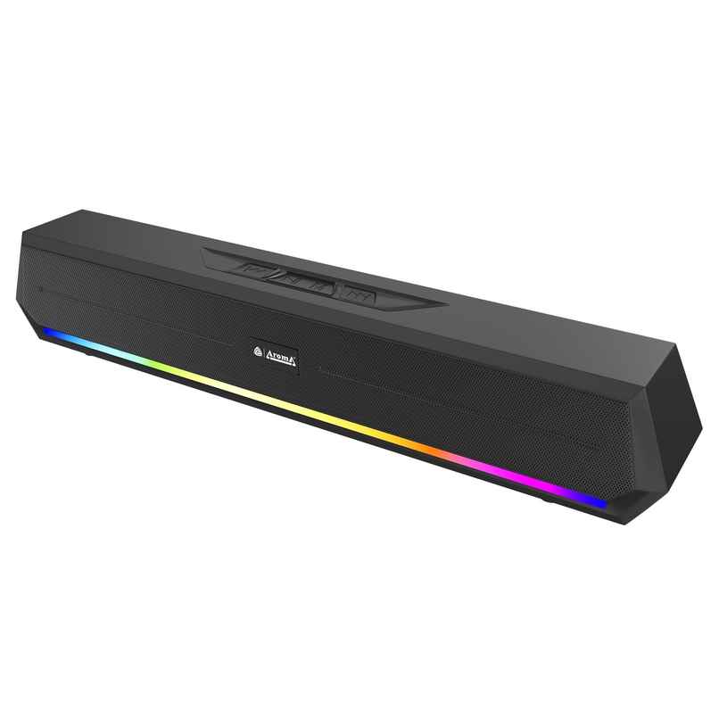 Aroma Coolbar 30W Upto 16 Hrs Music Time With Dynamic RGB Lights | Black, Bluetooth Speaker