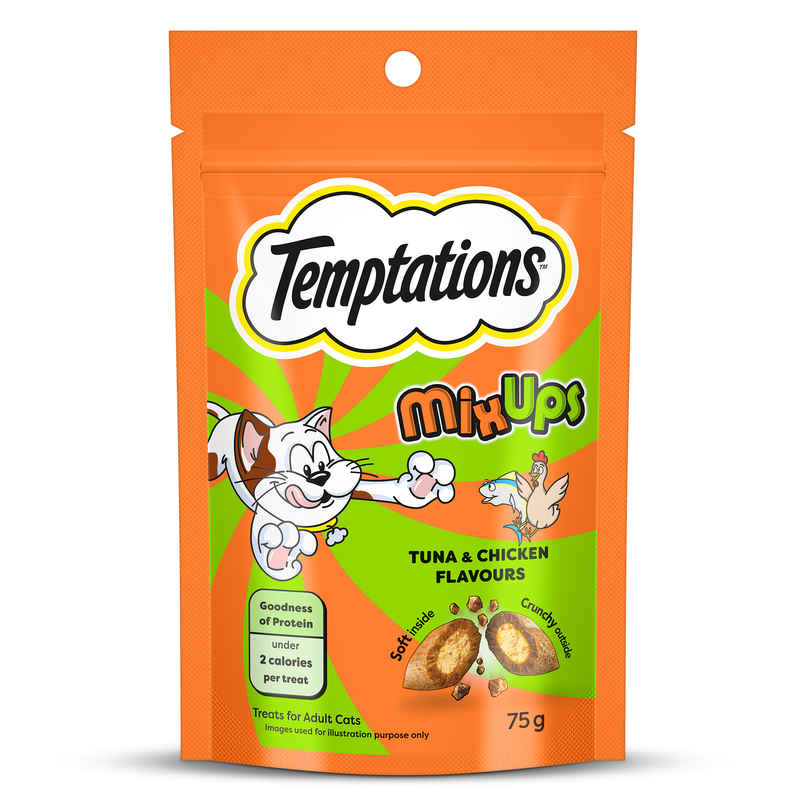 Temptations MixUps Cat Treats | Tuna & Chicken Flavours