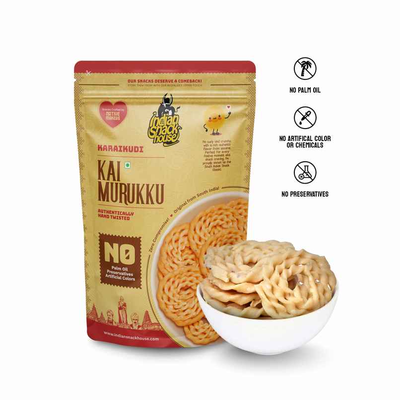 Indian Snack House Karaikudi Kai Murukku Indian Snack House Karaikudi Kai Murukku