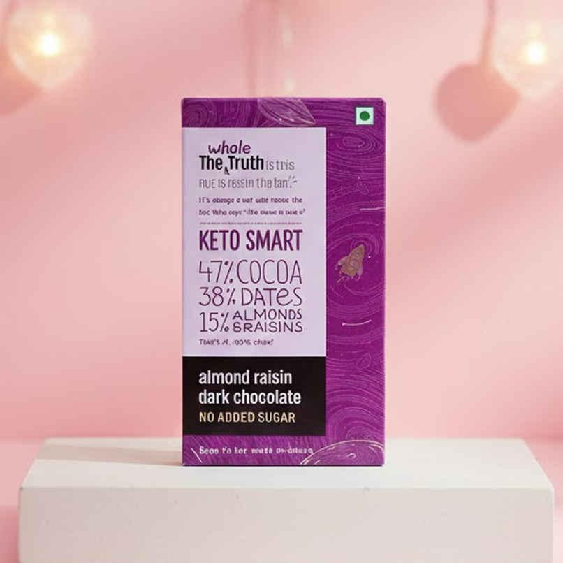 The Whole Truth Almond Raisin Dark Chocolate