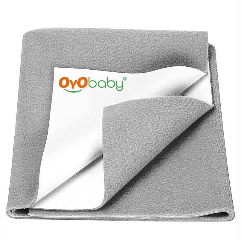 Oyo Baby Waterproof Dry Sheet L 140Cm X 100Cm, Grey