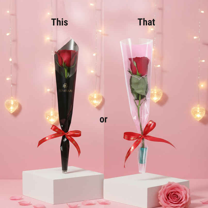 FlowerAura Signature Red Rose in Sleeve FlowerAura Signature Red Rose in Sleeve