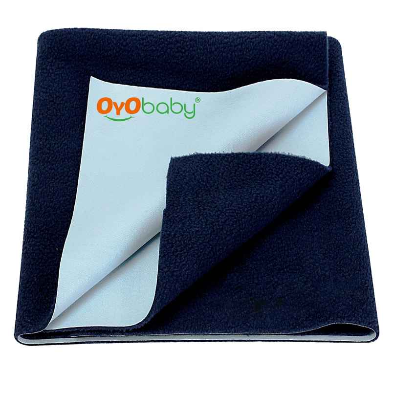 Oyo Baby Waterproof Dry Sheet L 140Cm X 100Cm, Dark Blue