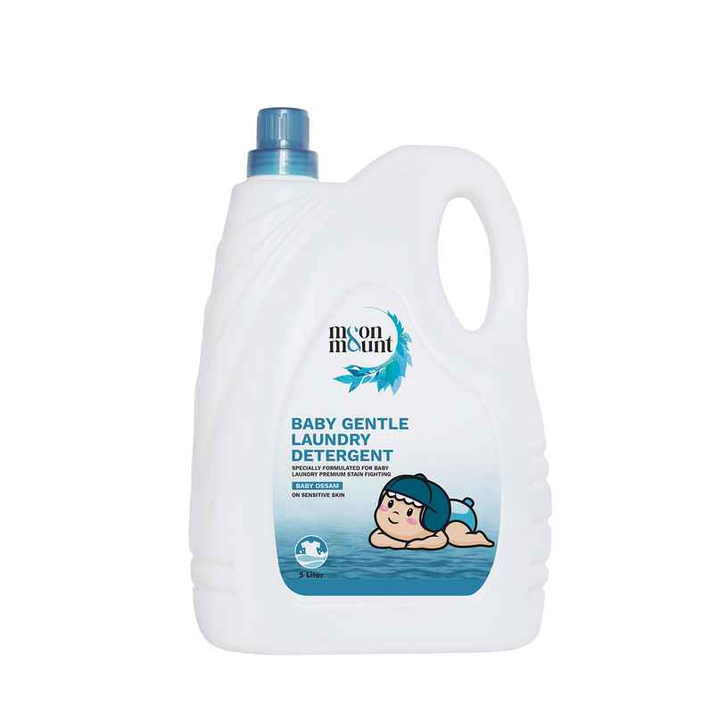 Moon And Mount Baby Laundry Liquid Detergent Washing Liquid For Baby Clothes Leaf Love (Ossam) 5 l
