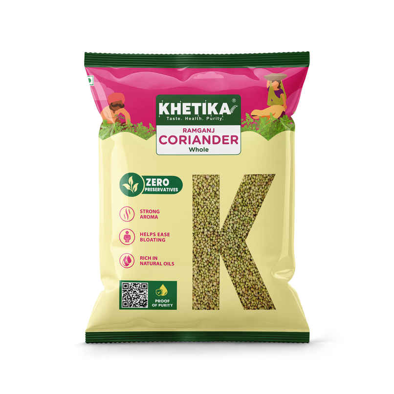 Khetika Ramganj Coriander Whole | Dhaniya Seeds Khetika Ramganj Coriander Whole | Dhaniya Seeds