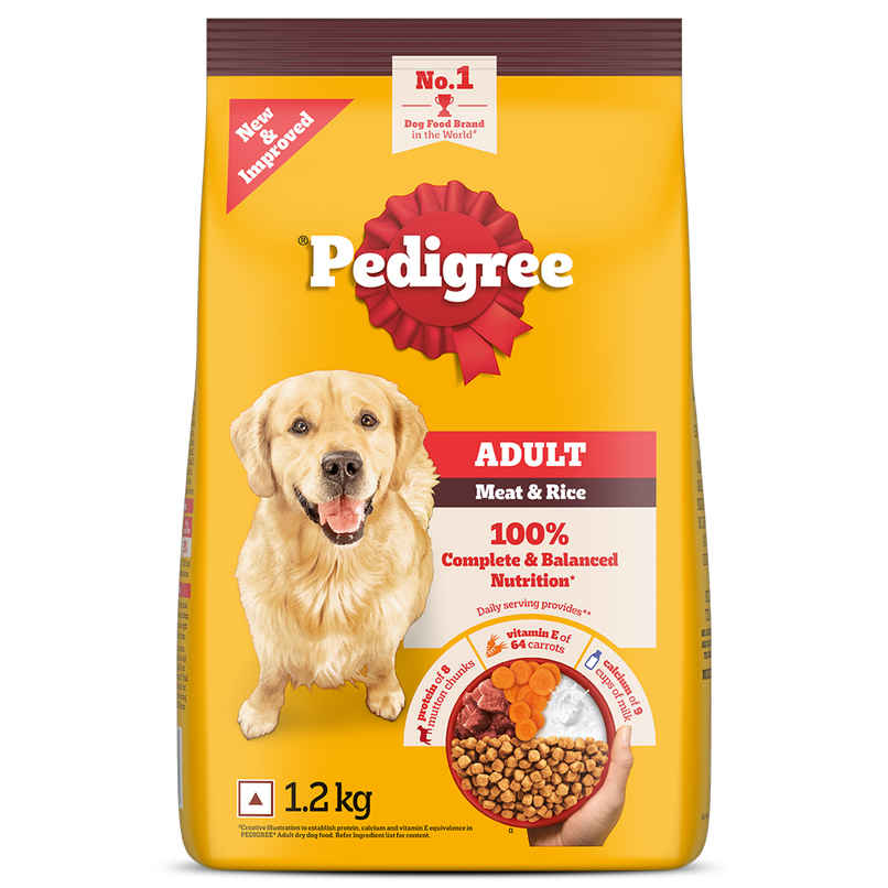 Pedigree Adult Meat & Rice Dry Dog Food