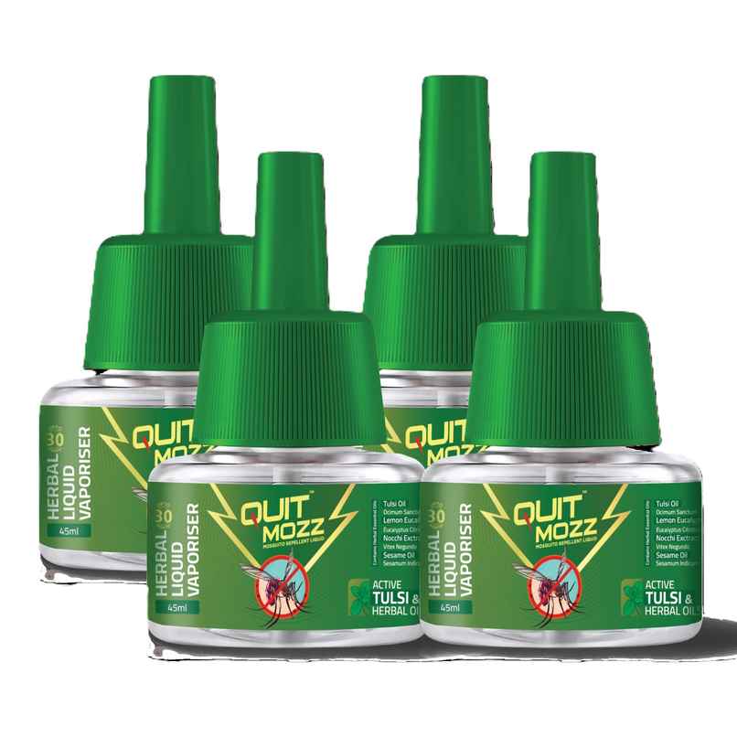 Quitmozz Tulsi And Herbal Oils Liquid Vaporiser Mosquito Repellent
